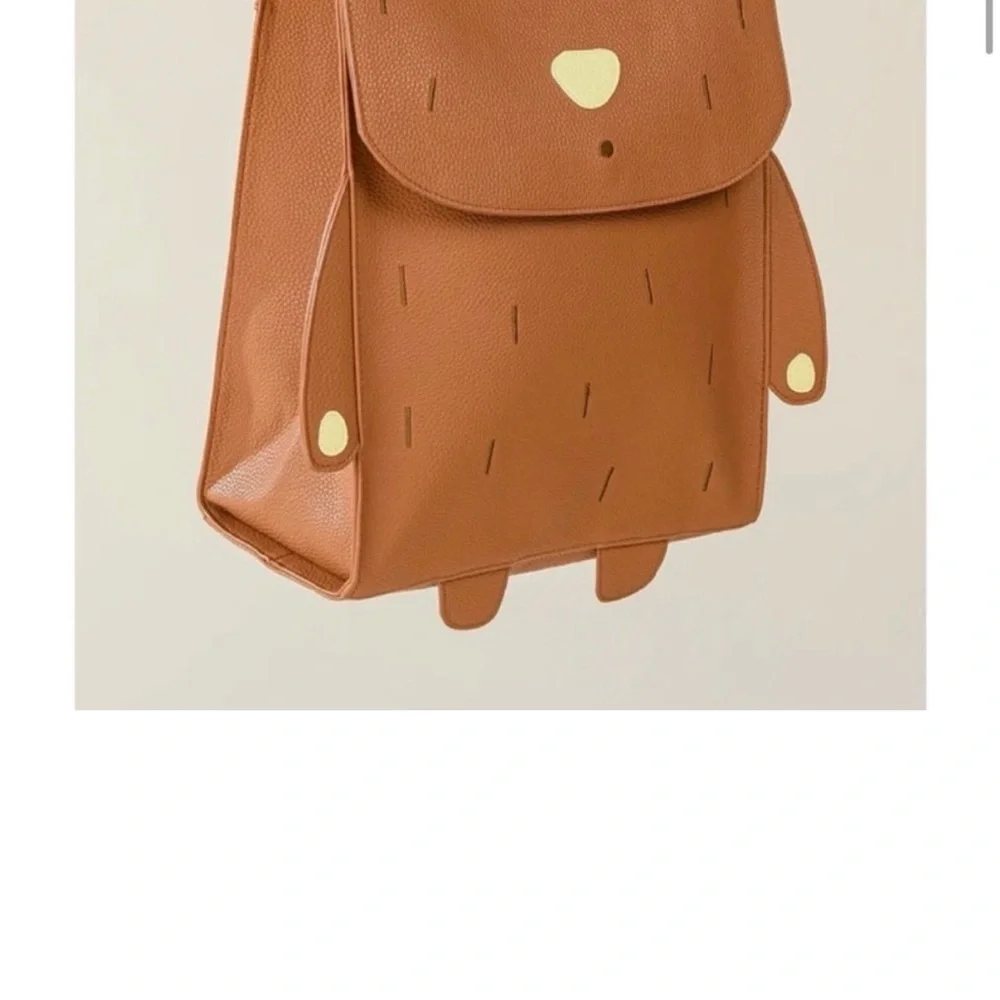 Coco Village vegan leather little bear and bee backpack and lunch bag set